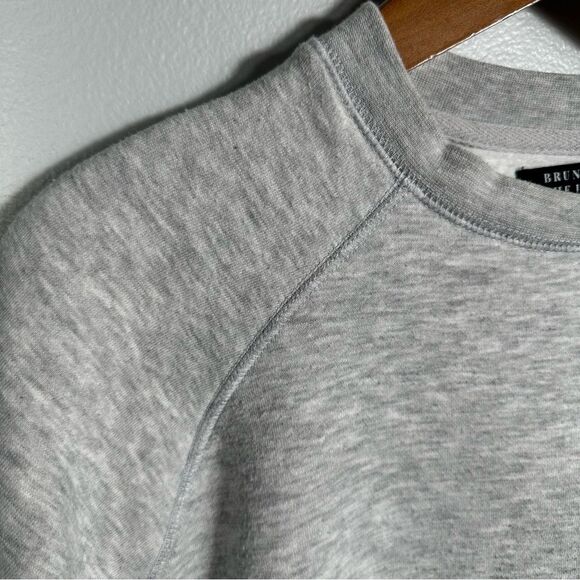 Brunette The Label 'Hey Babe' Grey Crew Neck Sweatshirt Size Small/Medium - Picture 14 of 16